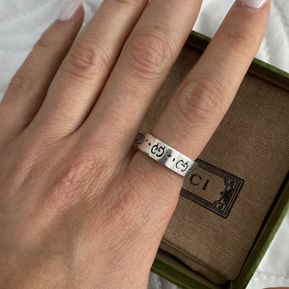 Gucci Ghost ring SILVER size 13 - Picture 3 of 8